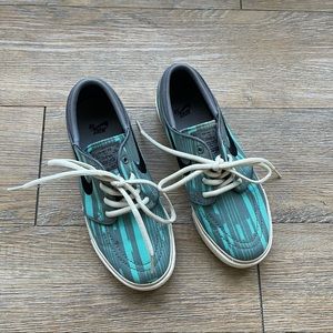 Nike SB - Boy's - Stefan Janoski Blue and Gray Skateboarding Shoes - Size 4Y